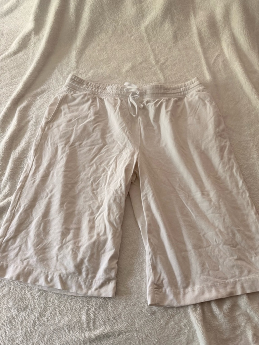 Karen Scott Sport White Shorts Petite PXL